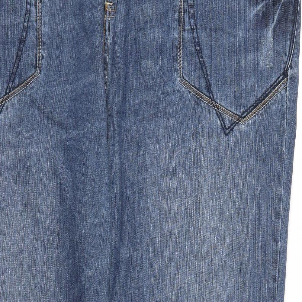 YEYES Womens Blue   Straight Jeans Size 46 L32 in