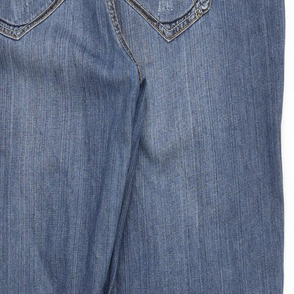 YEYES Womens Blue   Straight Jeans Size 46 L32 in