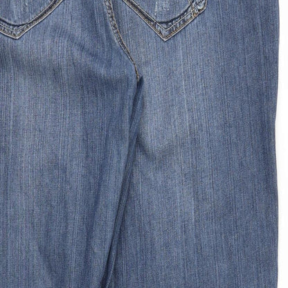 YEYES Womens Blue   Straight Jeans Size 46 L32 in