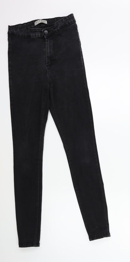 Denim & Co. Womens Black  Denim Skinny Jeans Size 10 L28 in
