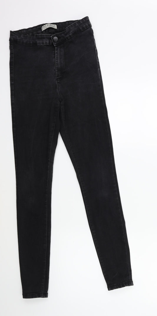 Denim & Co. Womens Black  Denim Skinny Jeans Size 10 L28 in