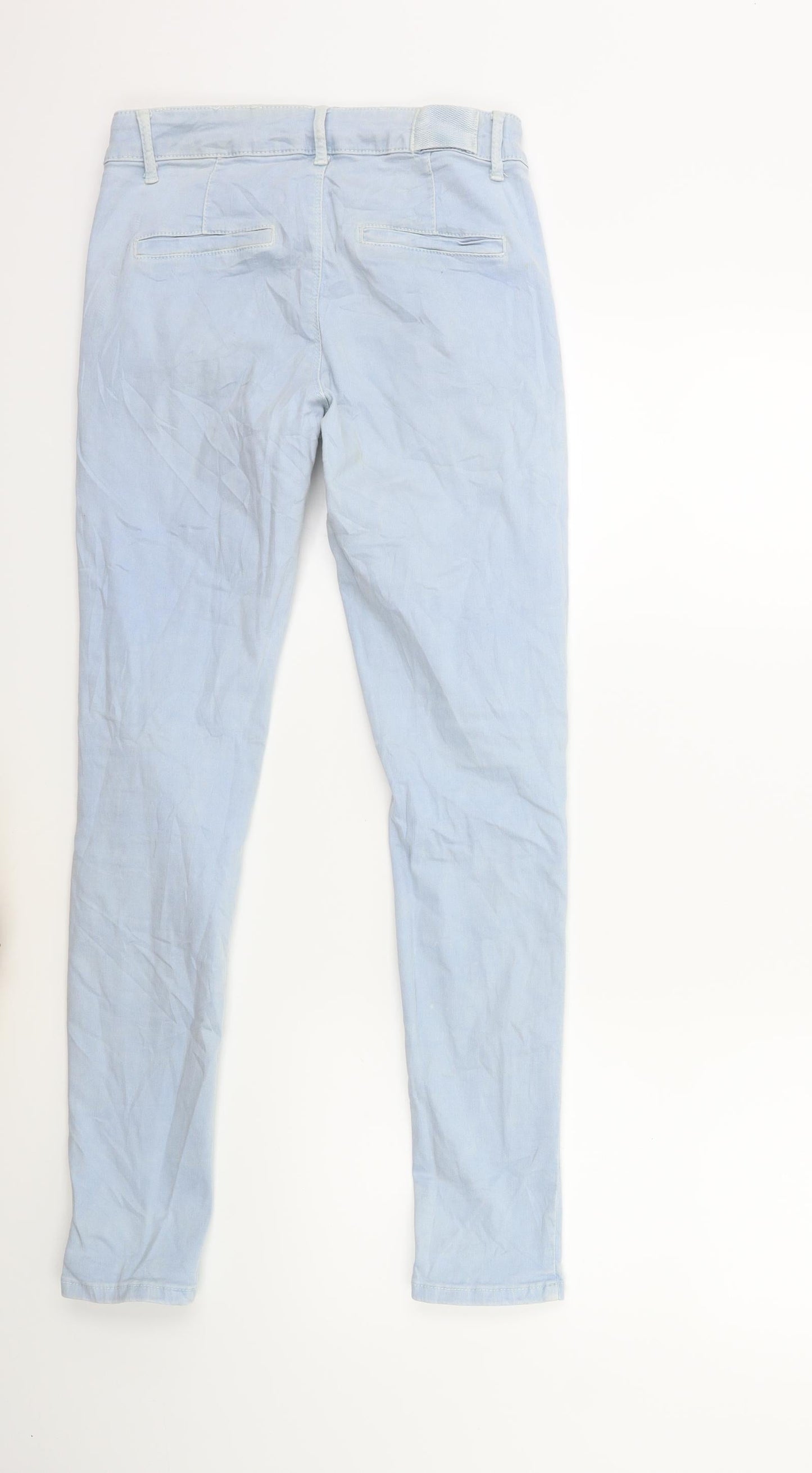 Womens UK Size S Preworn Regular Fit Skinny Blue Jeans