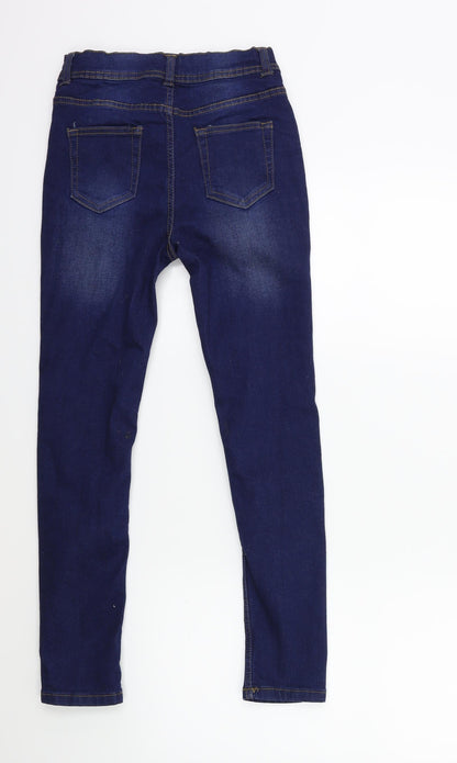 Denim & Co. Girls Blue  Denim Skinny Jeans Size 10 Years