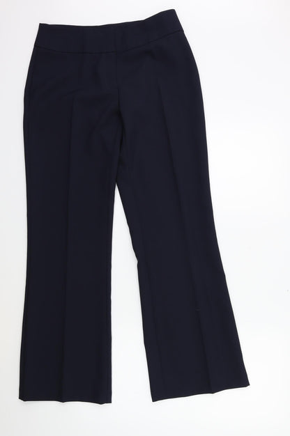 Womens UK Size 10 F&F Regular Fit  Blue Trousers