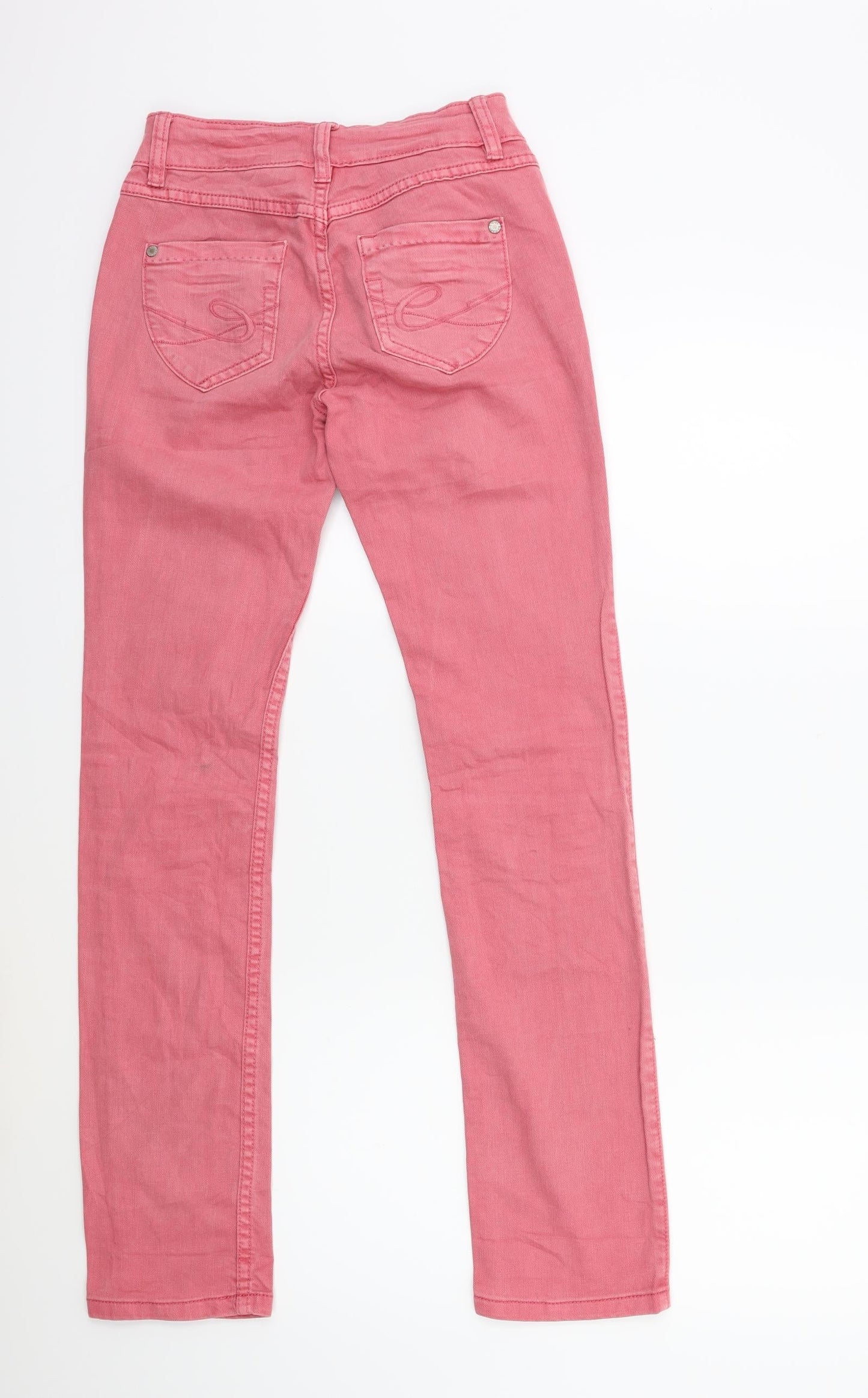 EDC Womens Pink  Denim Straight Jeans Size 30 in L26 in