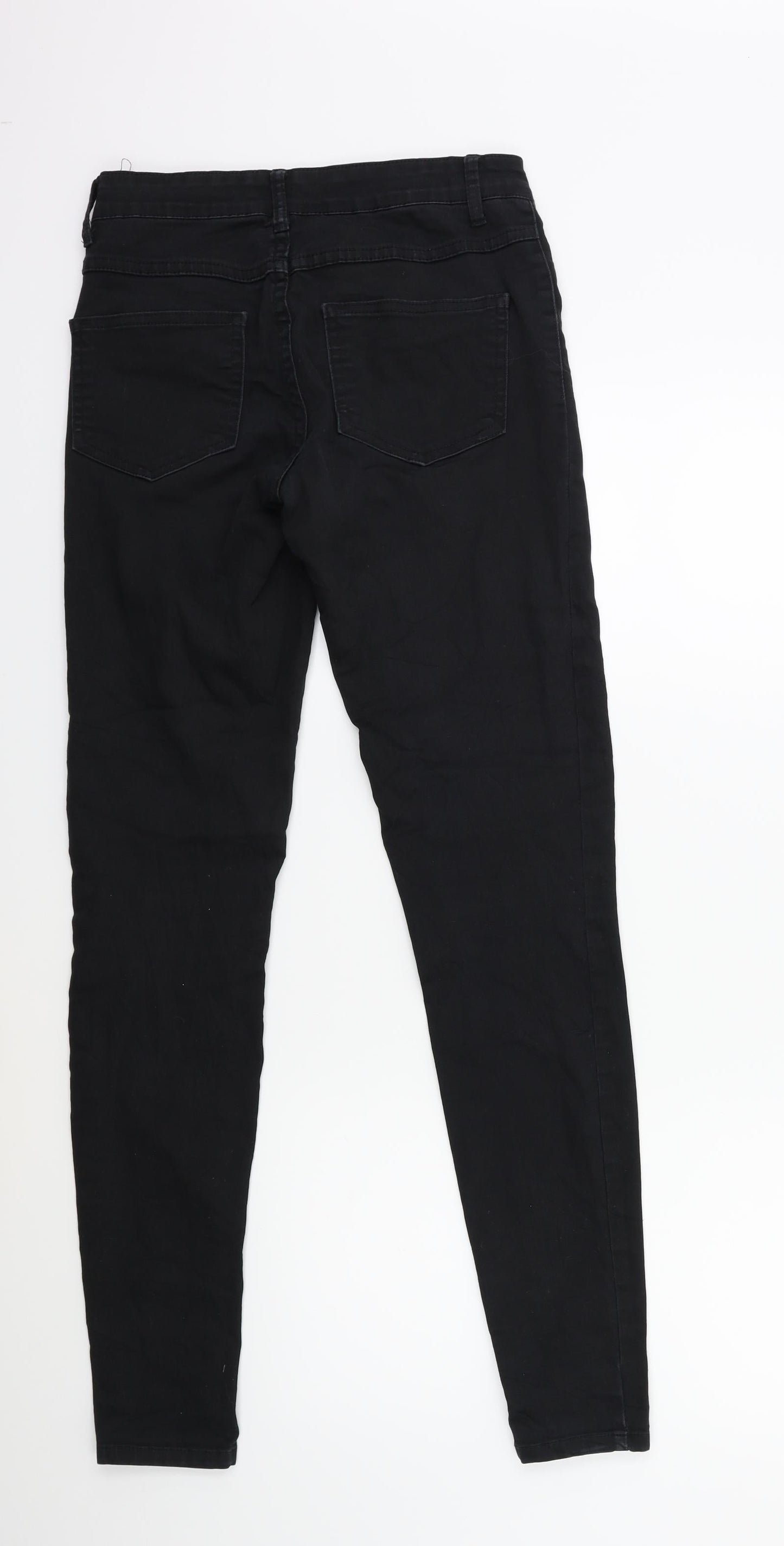 Womens UK Size S villa Regular Fit Skinny Black Jeans