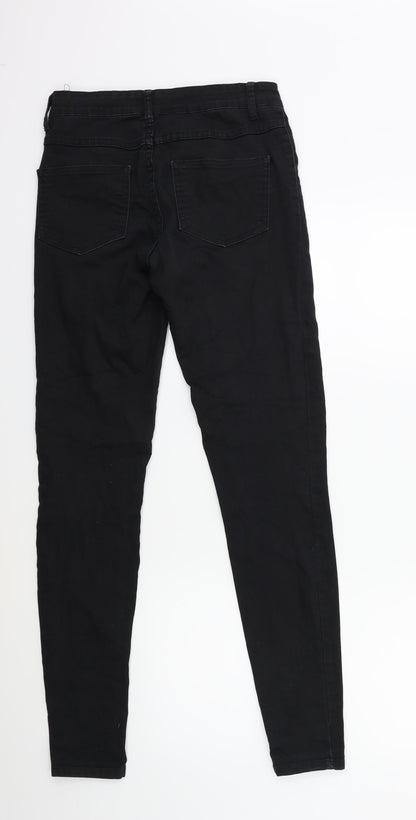 Womens UK Size S villa Regular Fit Skinny Black Jeans