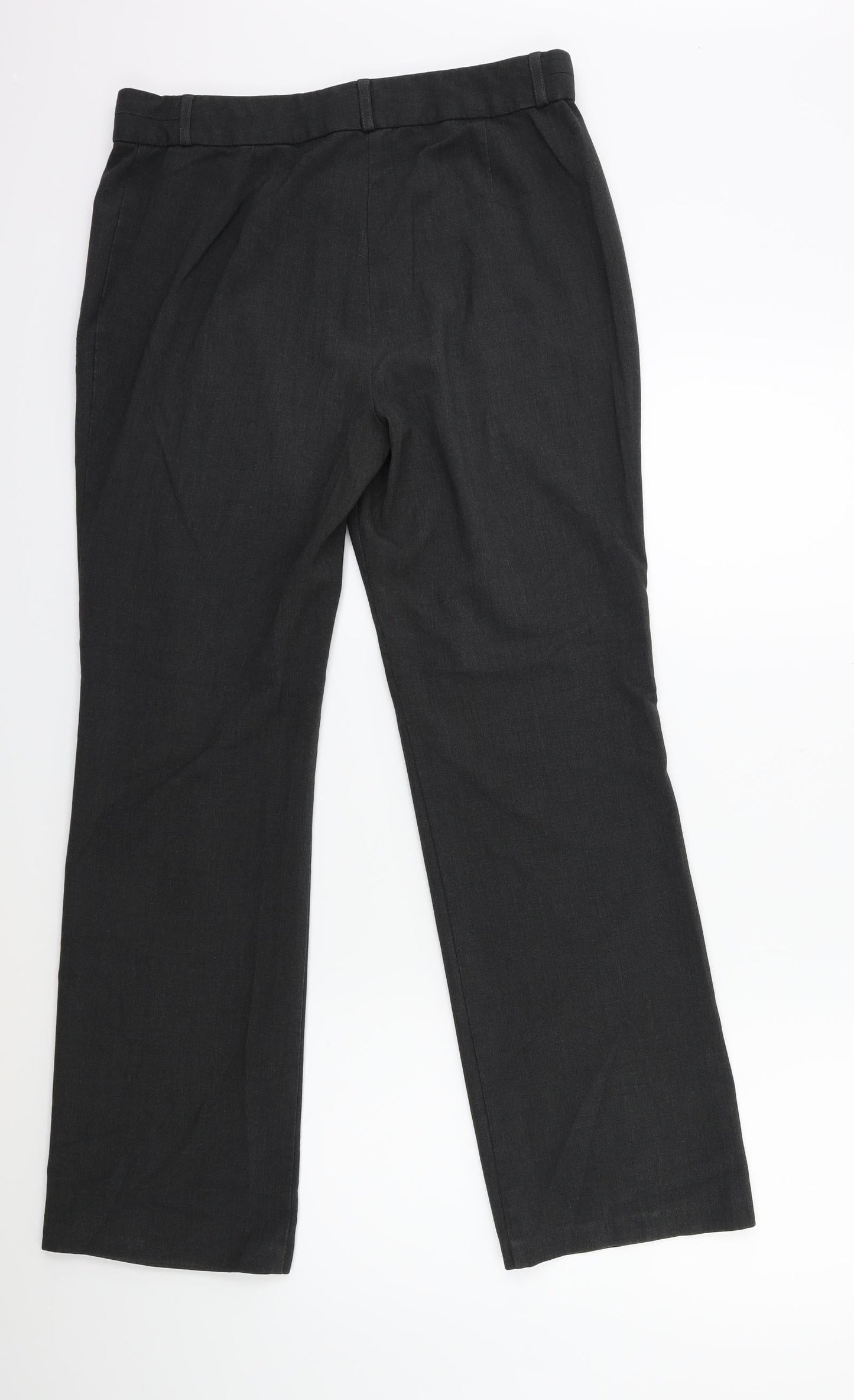 Womens UK Size 12 Marks and Spencer Regular Fit  Grey Trousers