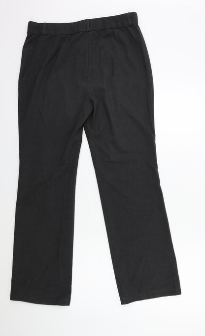 Womens UK Size 12 Marks and Spencer Regular Fit  Grey Trousers
