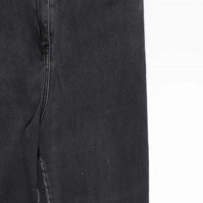 Per Una Womens Grey  Denim Straight Jeans Size 32 in L27 in