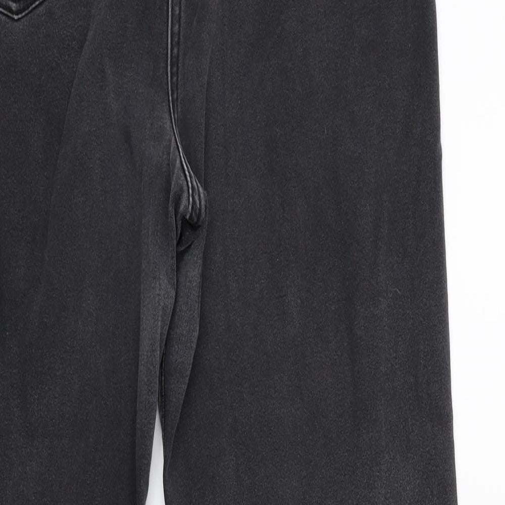 Per Una Womens Grey  Denim Straight Jeans Size 32 in L27 in