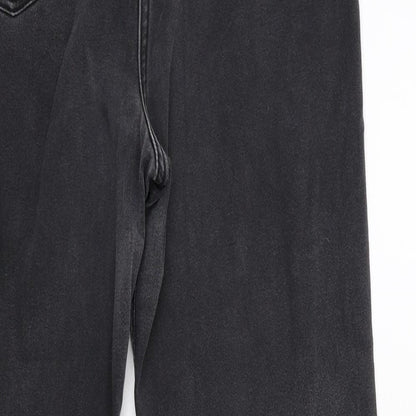 Per Una Womens Grey  Denim Straight Jeans Size 32 in L27 in
