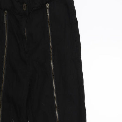 Womens UK Size 6 NEXT Regular Fit  Black Trousers