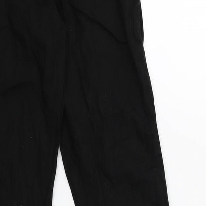 Womens UK Size 6 NEXT Regular Fit  Black Trousers