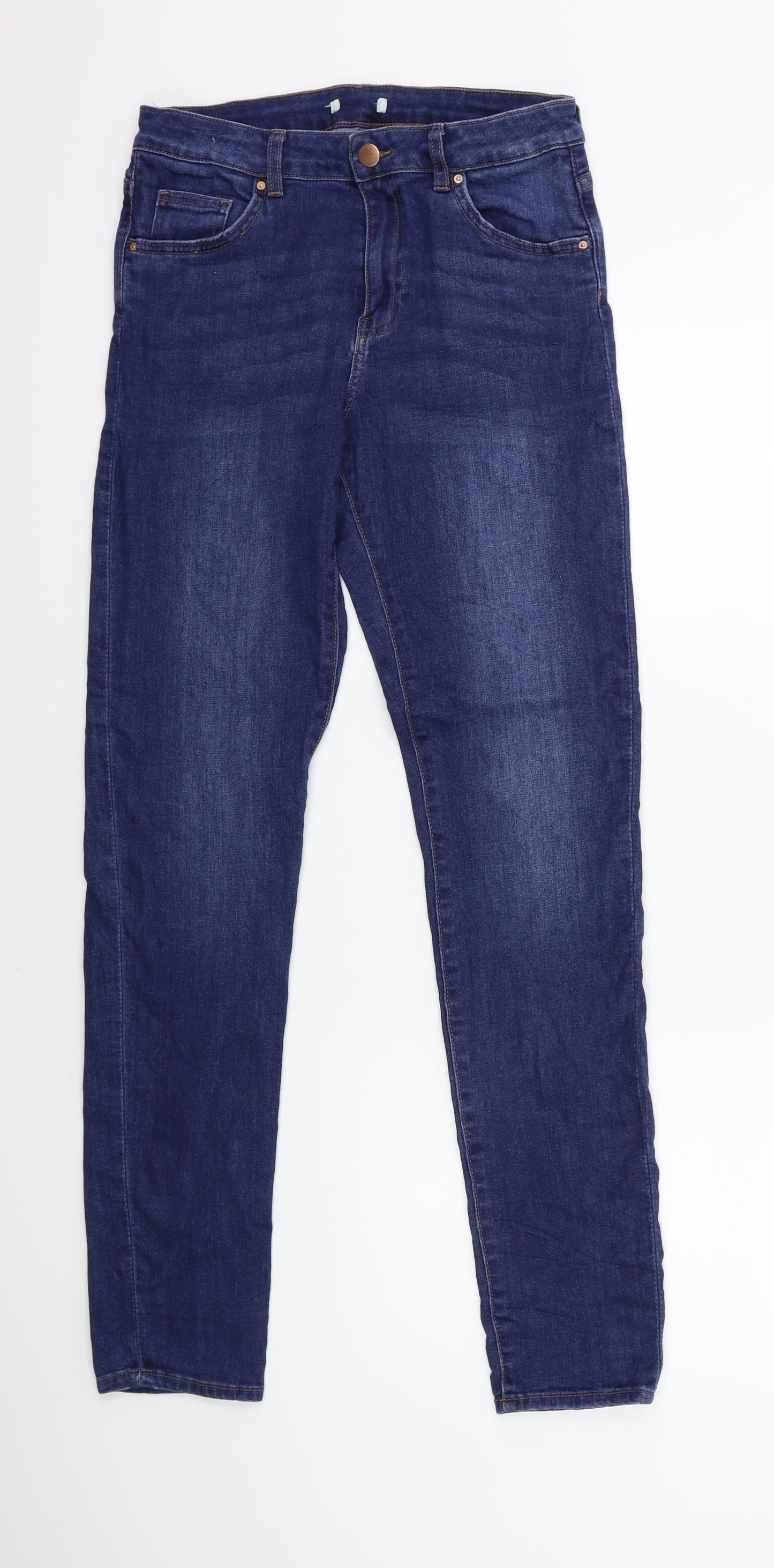 Womens UK Size 26 in Preworn Regular Fit Skinny Blue Jeans