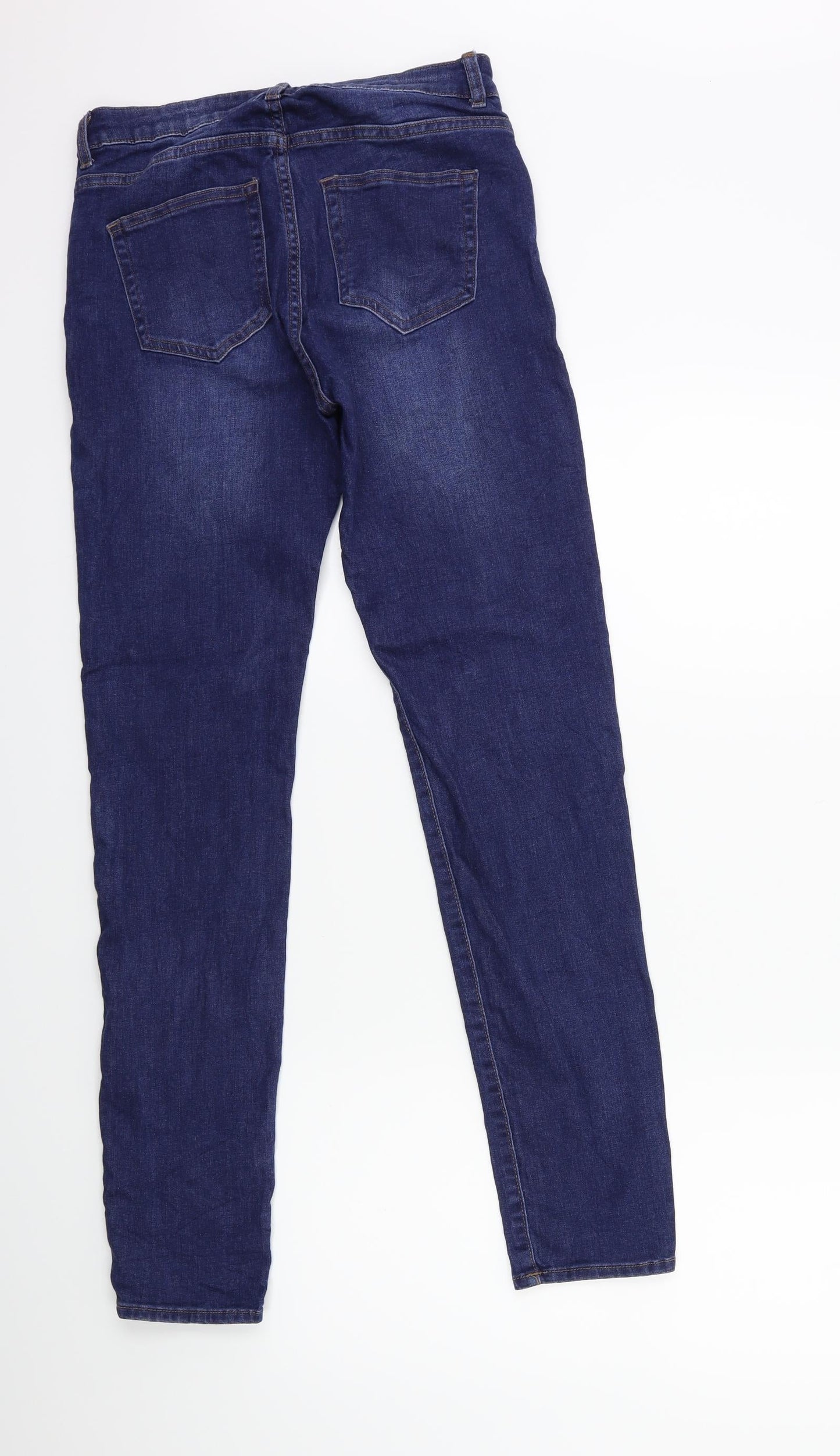 Womens UK Size 26 in Preworn Regular Fit Skinny Blue Jeans