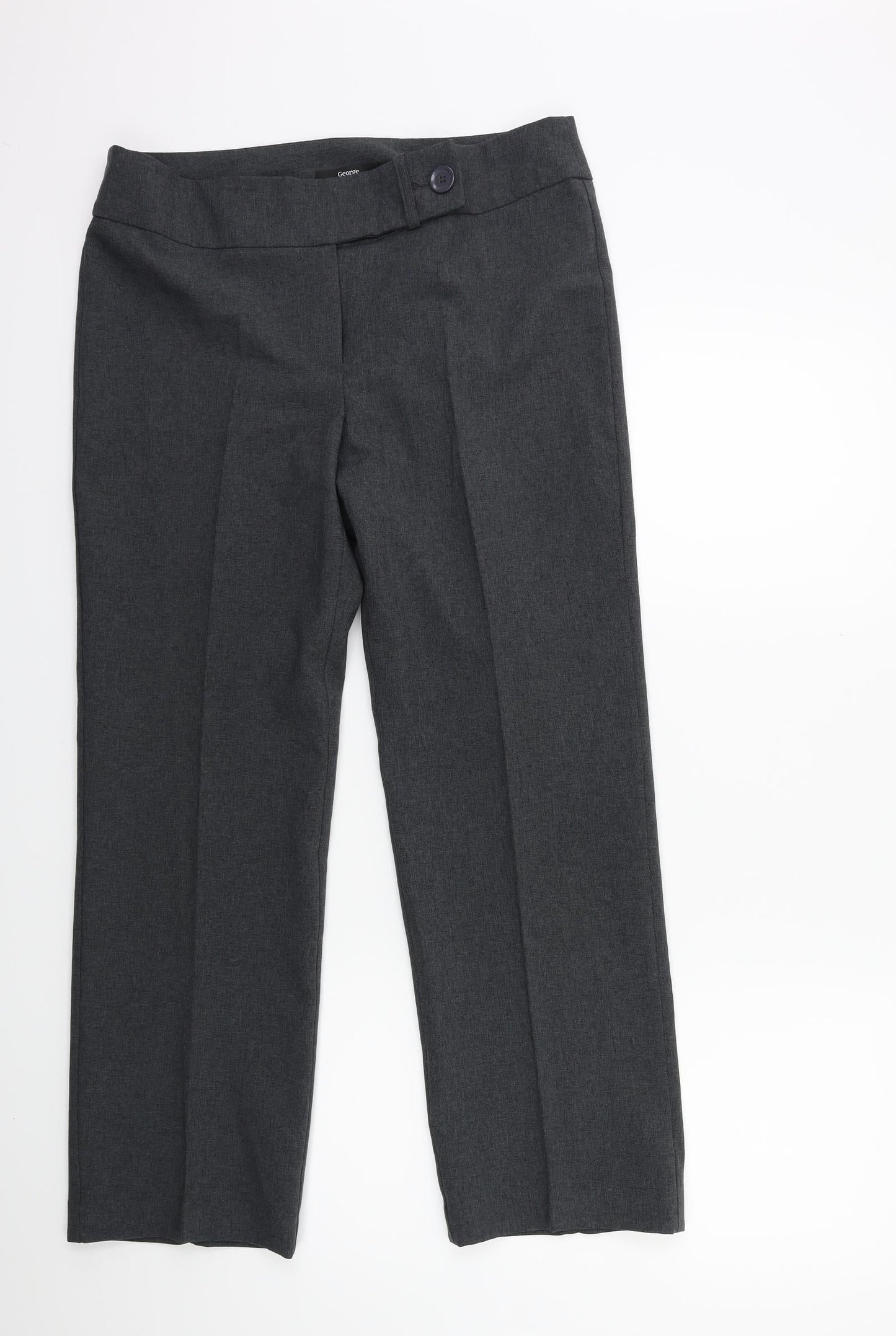 George Womens Grey   Trousers  Size 12 L27 in