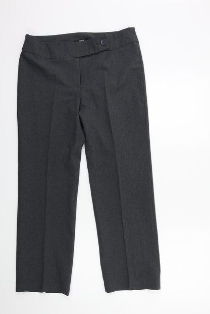 George Womens Grey   Trousers  Size 12 L27 in