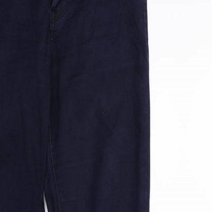 Zero Womens Blue  Denim Straight Jeans Size 6 L29 in