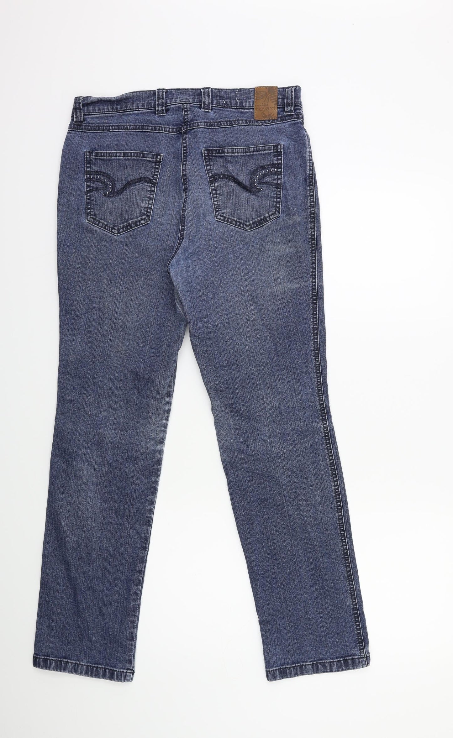 Michele Boyard Womens Blue  Denim Straight Jeans Size 30 in L29 in