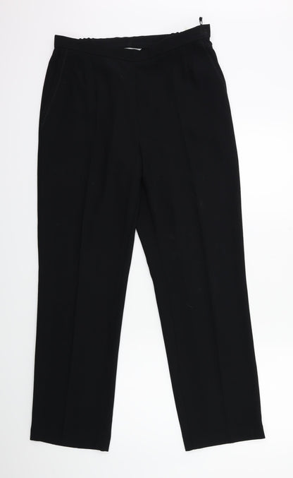 Womens UK Size 12 Marks and Spencer Regular Fit  Black Trousers