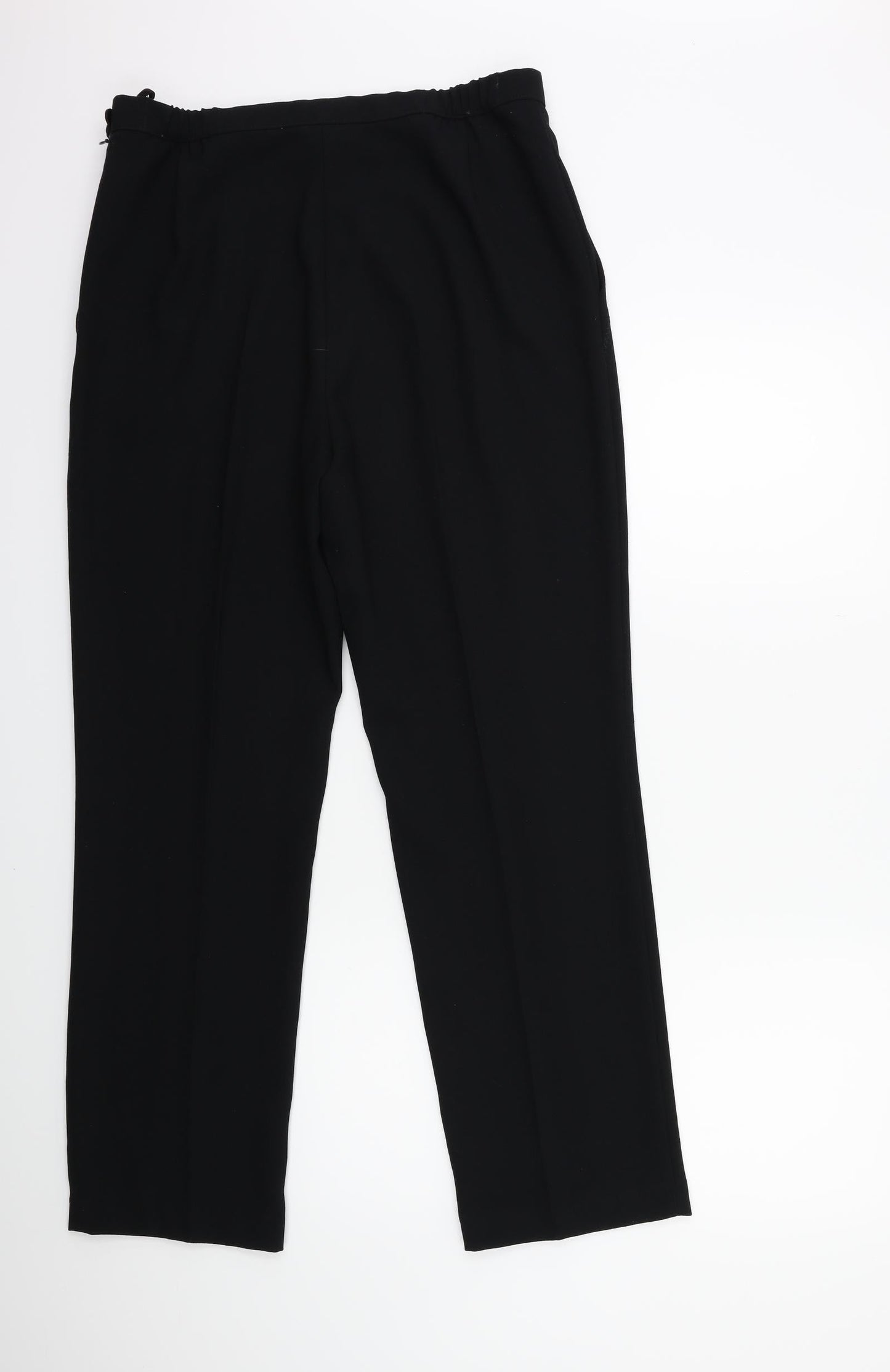 Womens UK Size 12 Marks and Spencer Regular Fit  Black Trousers