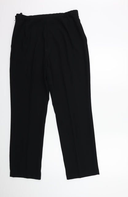Womens UK Size 12 Marks and Spencer Regular Fit  Black Trousers