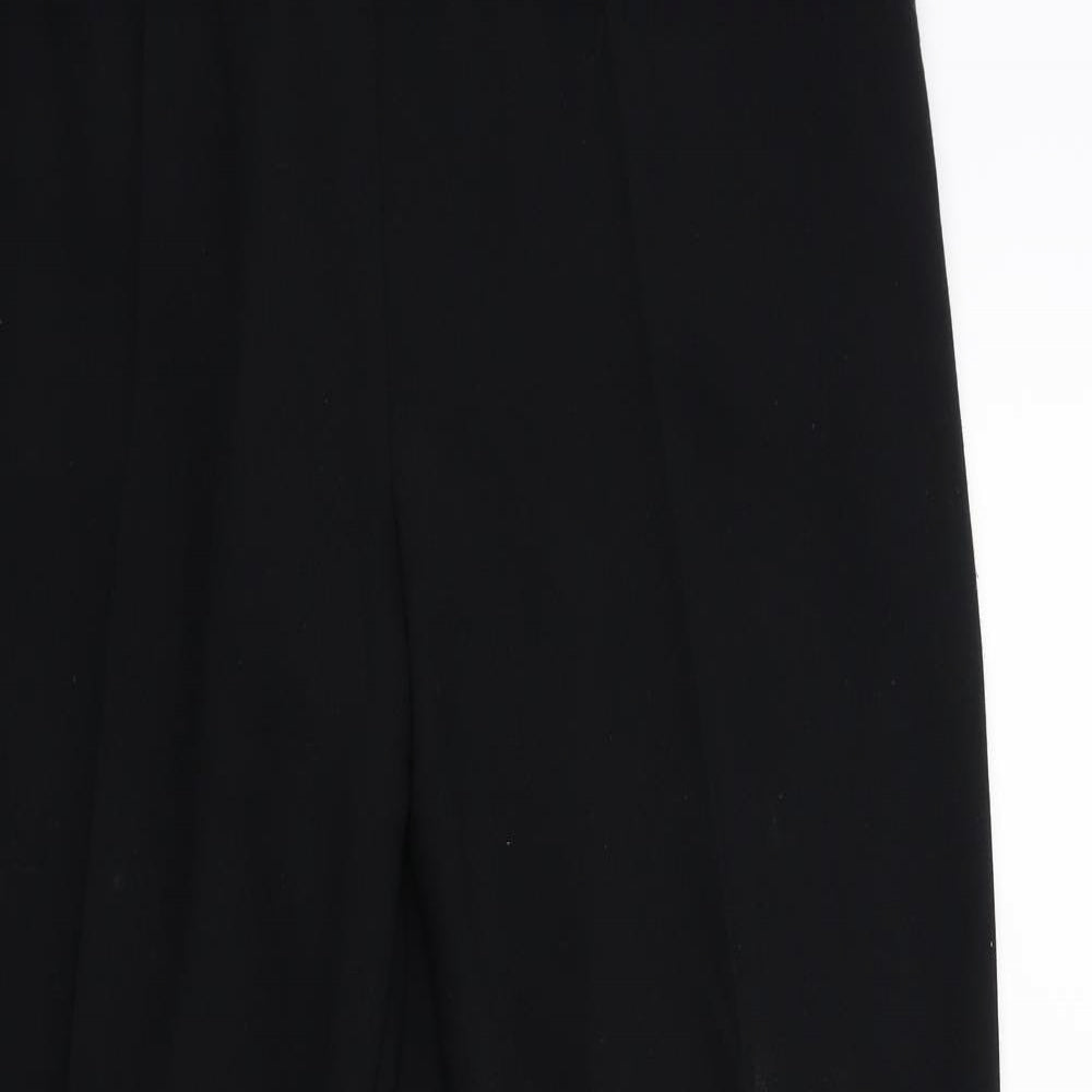 Womens UK Size 12 Marks and Spencer Regular Fit  Black Trousers