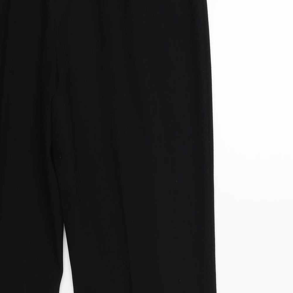 Womens UK Size 12 Marks and Spencer Regular Fit  Black Trousers