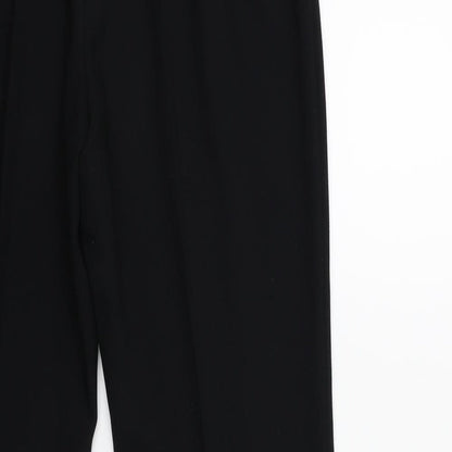 Womens UK Size 12 Marks and Spencer Regular Fit  Black Trousers