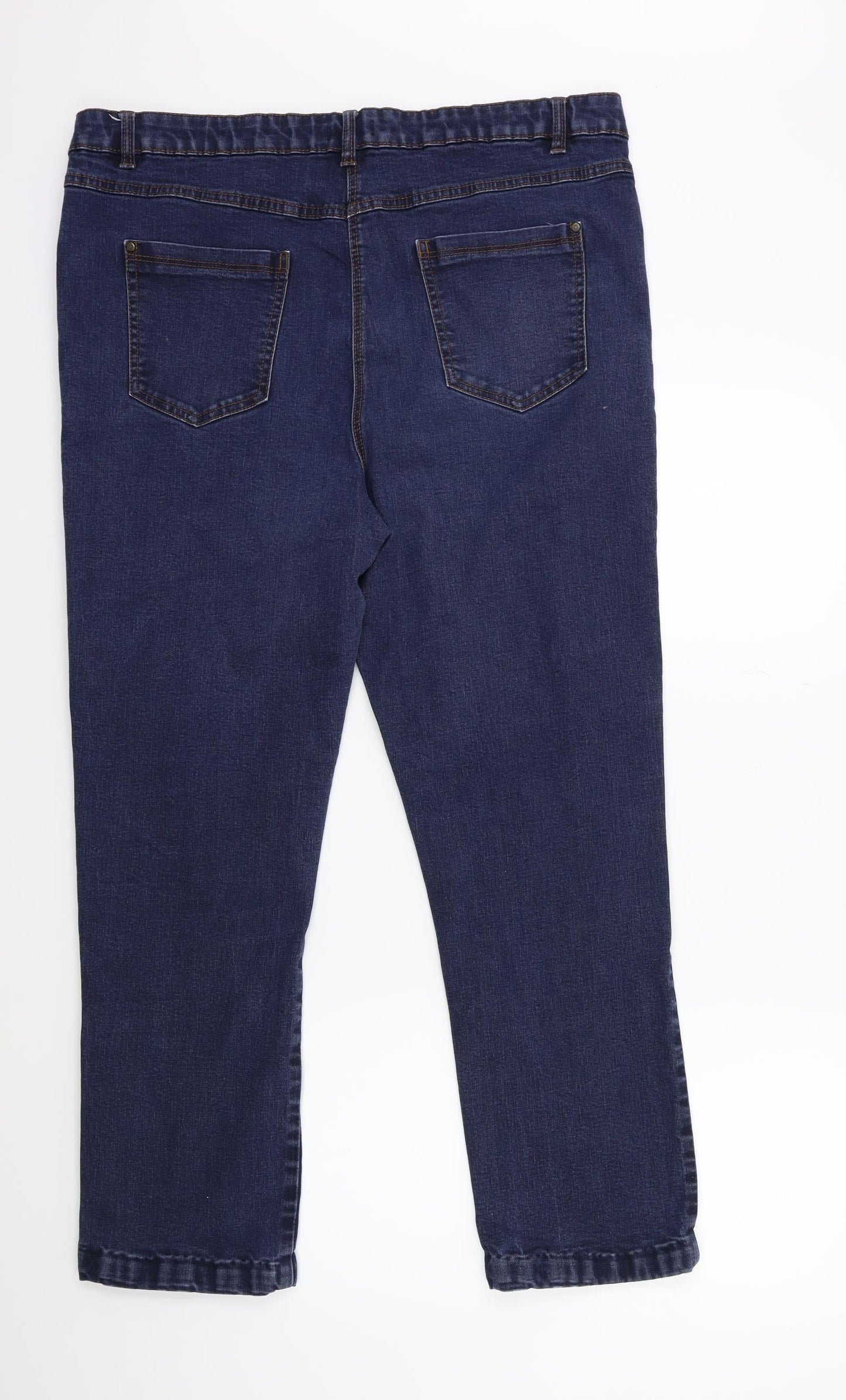 M&Co Womens Blue  Denim Skinny Jeans Size 36 in L27 in
