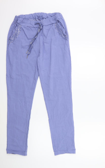 Womens UK Size 30 in Preworn Regular Fit  Blue Trousers