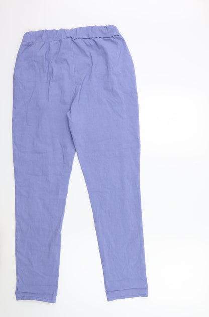 Womens UK Size 30 in Preworn Regular Fit  Blue Trousers