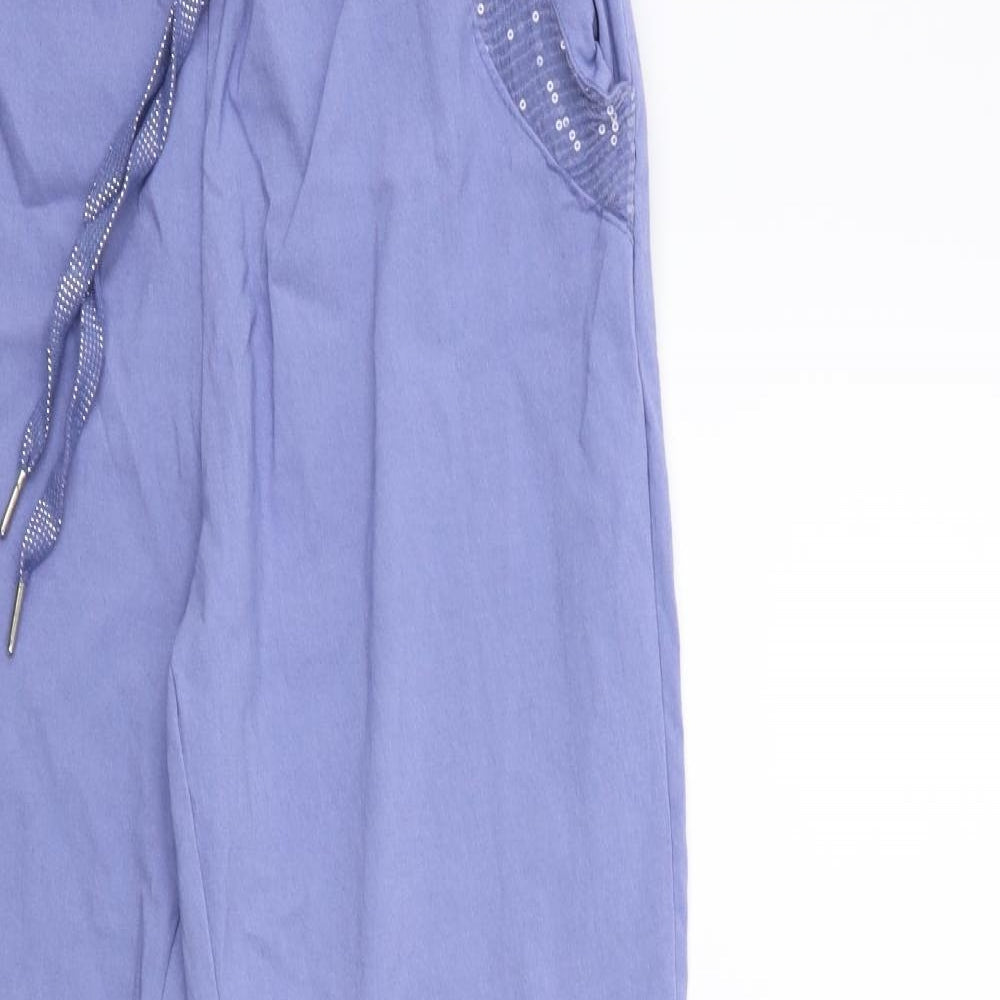Womens UK Size 30 in Preworn Regular Fit  Blue Trousers