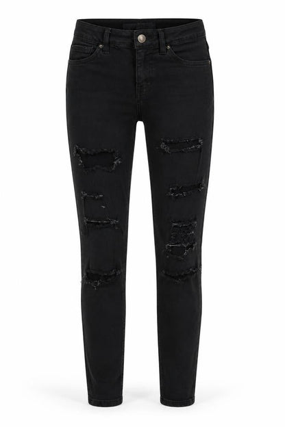 Womens UK Size 26 in Topshop Regular Fit Skinny Black Jeans
