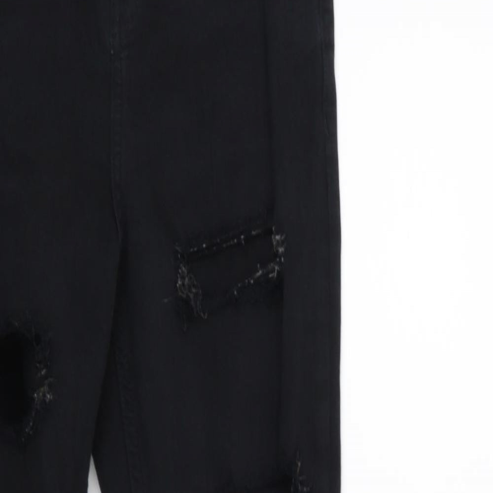 Topshop Womens Black  Denim Skinny Jeans Size 26 in L28 in
