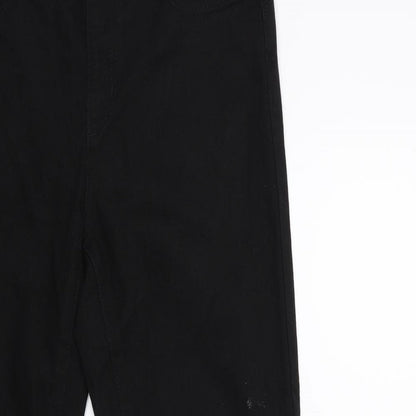 Denim & Co. Womens Black  Denim Jegging Jeans Size 12 L28 in