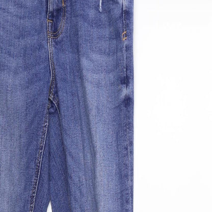 Denim & Co. Womens Blue  Denim Skinny Jeans Size 8 L28 in