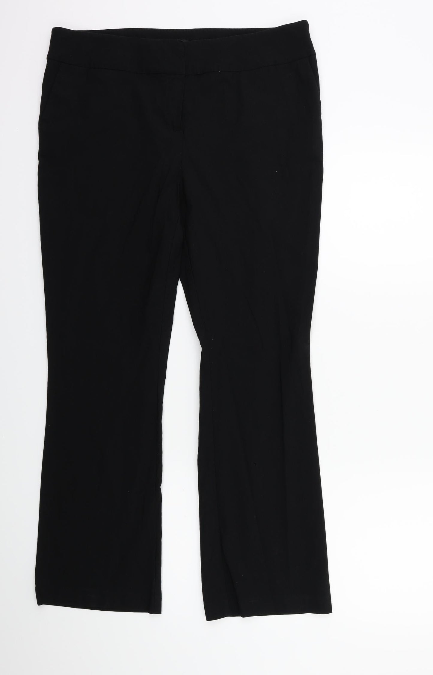 Papaya Womens Black    Trousers Size 16 L27 in