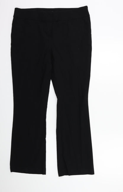 Papaya Womens Black    Trousers Size 16 L27 in