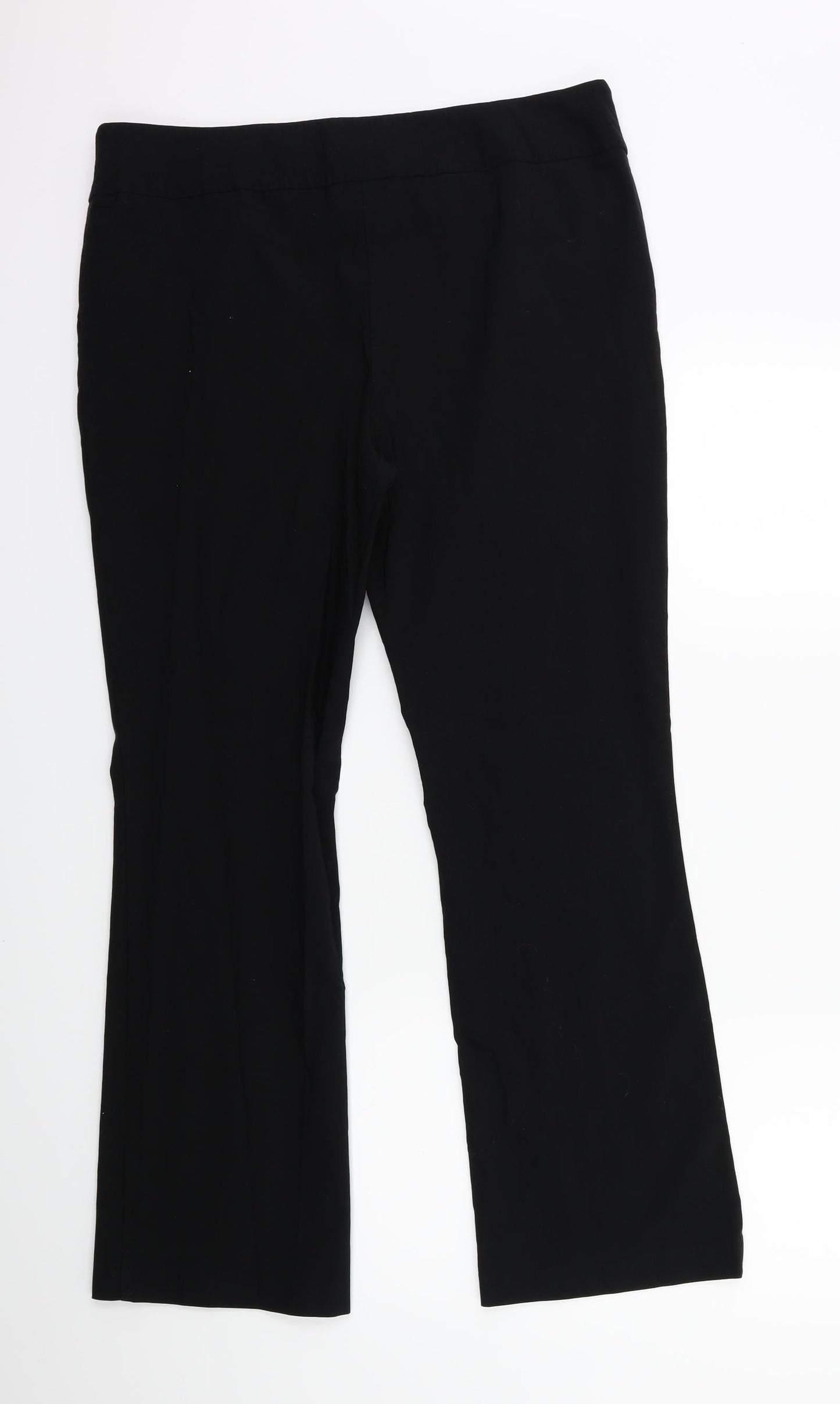 Papaya Womens Black    Trousers Size 16 L27 in