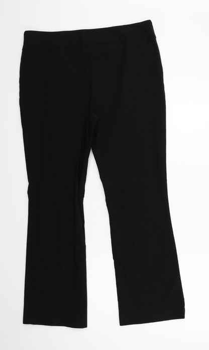 Papaya Womens Black    Trousers Size 16 L27 in