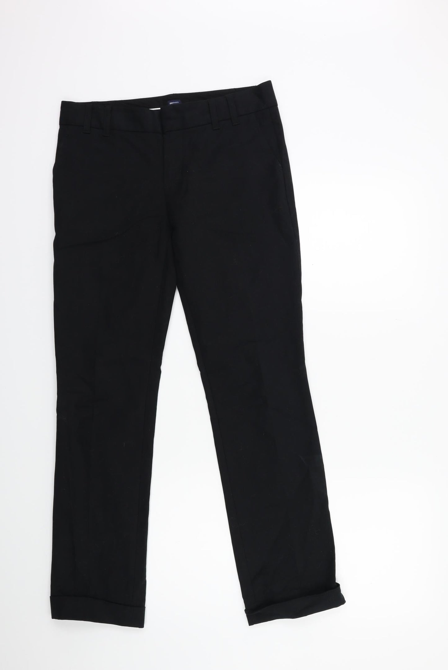 Womens UK Size 30 in Gap Regular Fit  Black Trousers