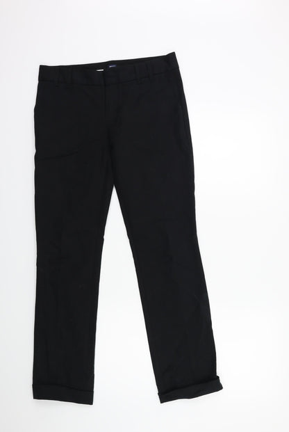 Womens UK Size 30 in Gap Regular Fit  Black Trousers