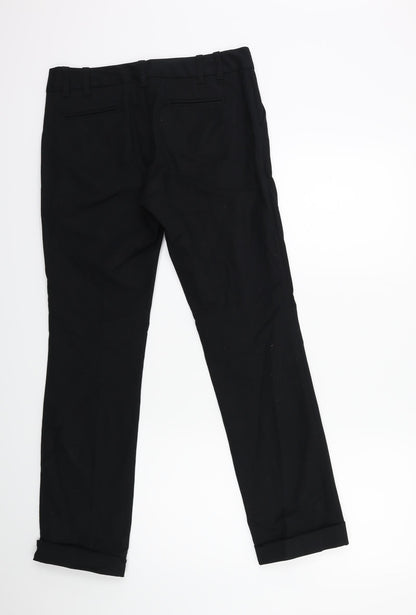 Womens UK Size 30 in Gap Regular Fit  Black Trousers