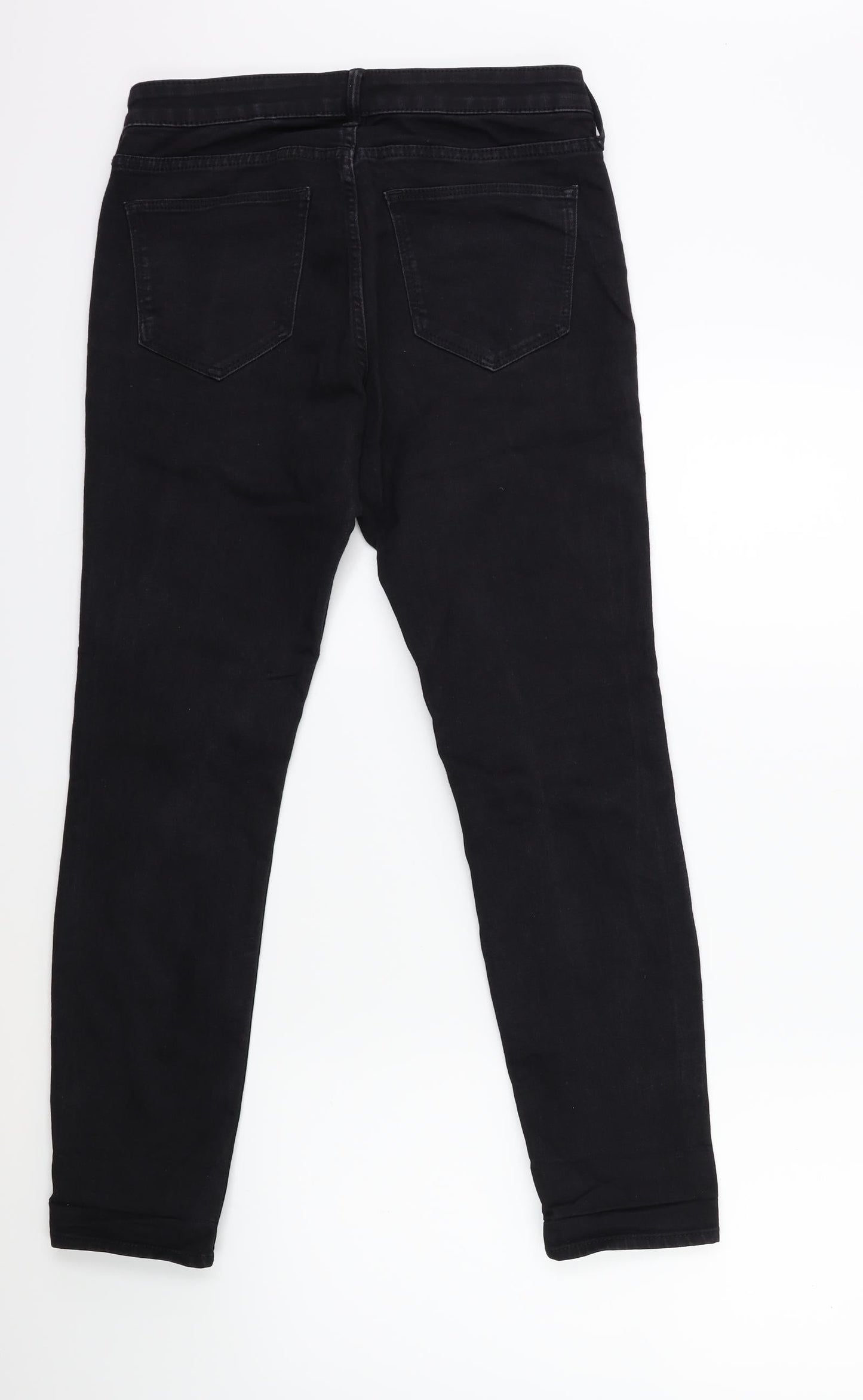 H&M Womens Black  Denim Skinny Jeans Size 28 in L27 in