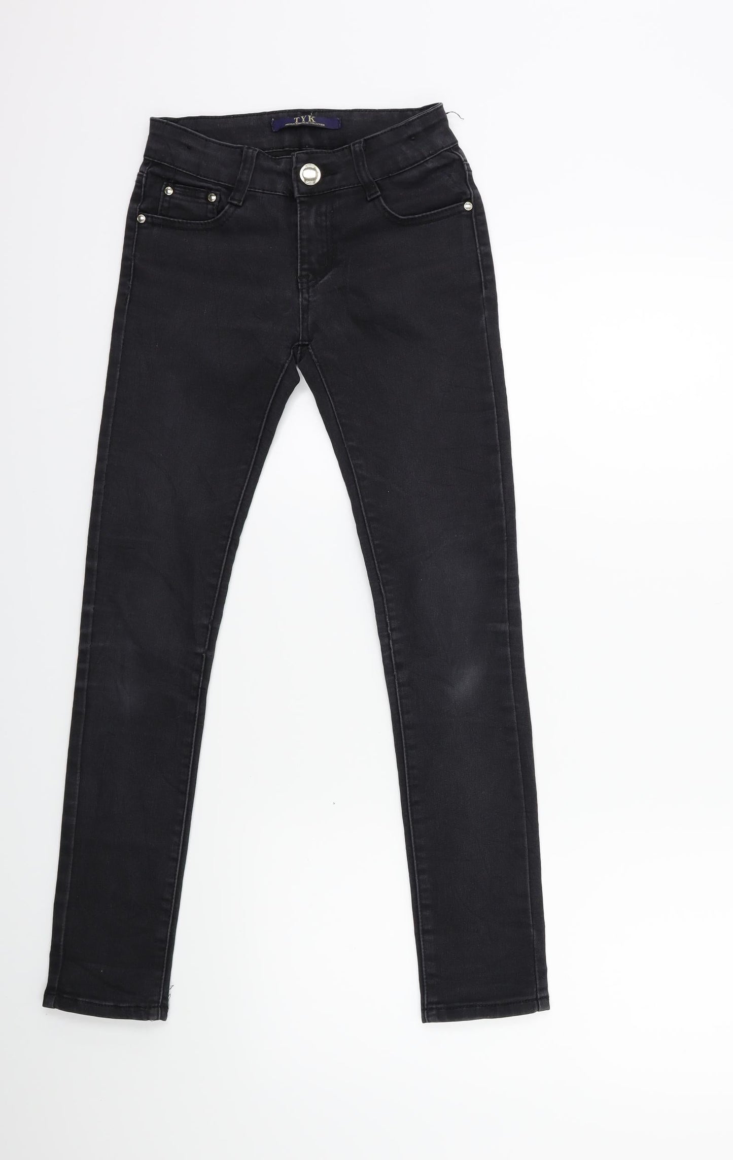 TYK Womens Black  Denim Skinny Jeans Size 23 in L27 in
