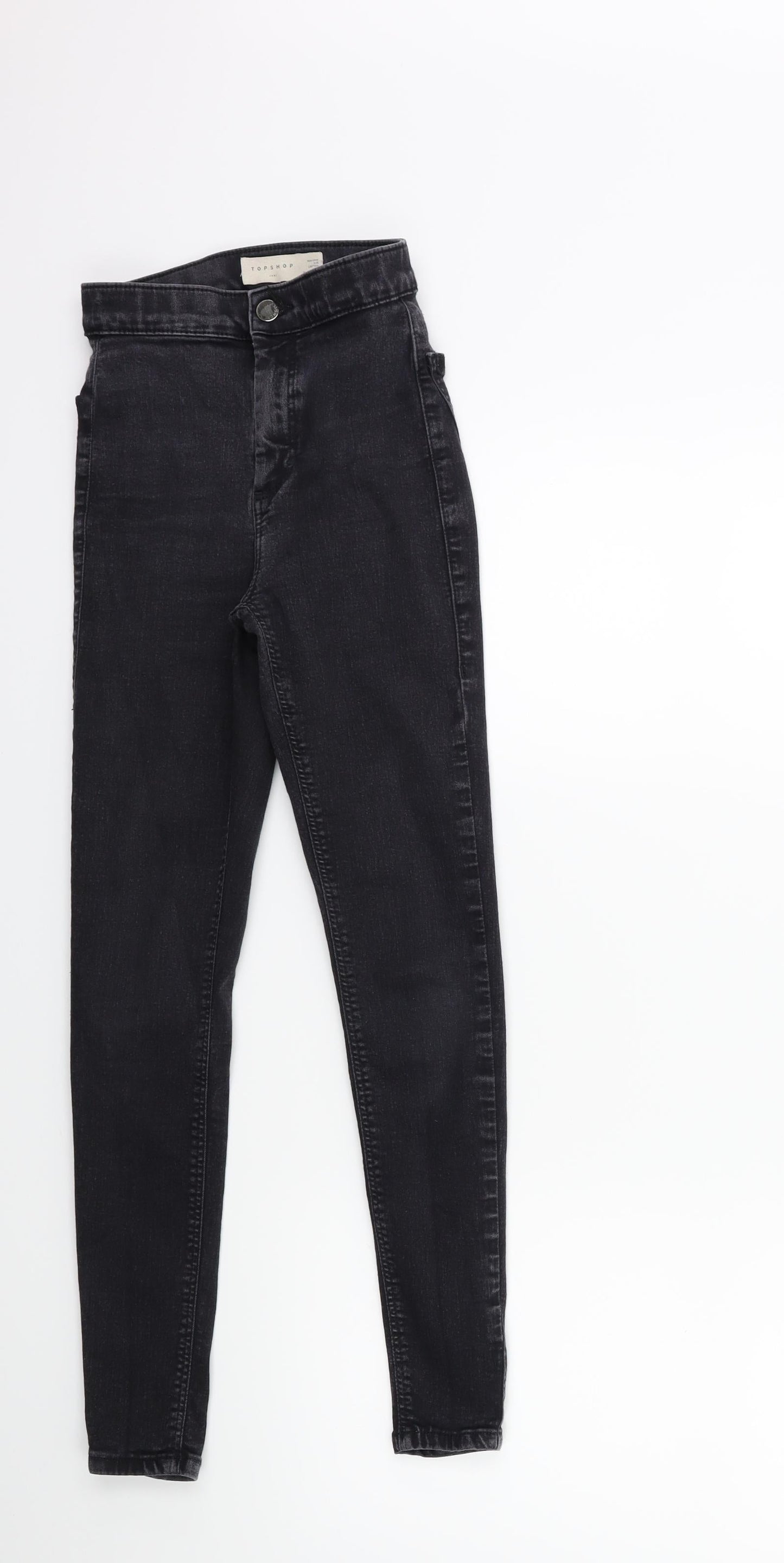 Topshop Womens Black  Denim Skinny Jeans Size 26 in L30 in