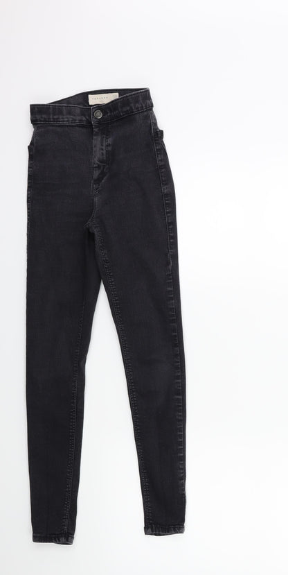 Topshop Womens Black  Denim Skinny Jeans Size 26 in L30 in