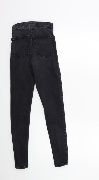 Topshop Womens Black  Denim Skinny Jeans Size 26 in L30 in